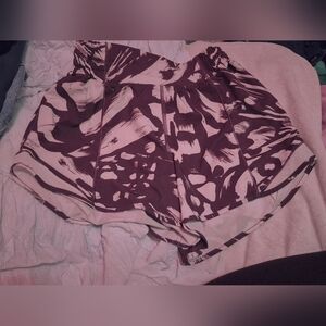 lululemon athletica Pink and Mauve Abstract Athletic Skort